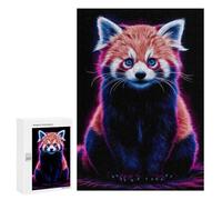 Puzzle Per Adulti 300 PCS Puzzle Red Panda Neon Puzzle Per Adolescenti Gioco Pratico Gara Di Velocità Delle Mani Interazione Genitore-figlio 300 PCS