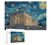 Puzzle Per Adulti 300 PCS Puzzle Starry Night Athens Fusion Art Puzzle Gioco Rompicapo Un'opera D'arte Regali Di Compleanno E Unici 300 PCS