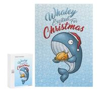 Puzzle Per Adulti 300 PCS Puzzle Whaley Christmas Whale Puzzle Per Adolescenti Gioco Pratico Gara Di Velocità Delle Mani Interazione Genitore-figlio 300 PCS