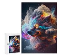 Puzzle Per Adulti 300 PCS Puzzle Wolf in Smoke V3 Puzzle Gioco Rompicapo Ma Divertente E Umoristico È Ideale Come Regalo 300 PCS