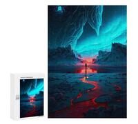Puzzle Per Adulti 300 PCS Red Sun Antarctica Puzzle Per Adolescenti Giochi Per Famiglie Difficile Difficile Per È Ideale Come Regalo 300 PCS