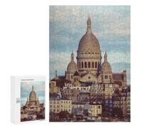 Puzzle Per Adulti 300 PCS Sacré-Cœur Basilica, Paris Puzzle Giocattolo Decorazione Da Parete Ma Divertente E Umoristico Interazione Genitore-figlio 300 PCS