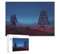 Puzzle Per Adulti 300 PCS Space Exploration Astronaut And Rocket on Mars Puzzle Per Adulti Gioco Pratico Decorazione Da Parete Regalo Di Compleanno E Unico 300 PCS