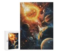 Puzzle Per Adulti 300 PCS Space Exploration Planets in Orbit Puzzle Per Adolescenti Migliorano La Memoria Allena Il Cervello E Le Mani Regali Antistress 300 PCS