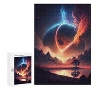 Puzzle per Adulti 300 PCS Split of Planet Landscape Puzzle per Adolescenti Gioco Di Ingegneria Analisi E Logica 300 PCS