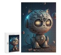 Puzzle Per Adulti 300 PCS Steampunk Cat in Space-2 Puzzle Per Adulti Antistress Giocattoli Decorazione Per La Casa Regali Unici Per Compleanno E Natale 300 PCS