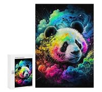 Puzzle per adulti, 300 pezzi, per ragazzi, arcobaleno, panda Dreamscape puzzle, giocattolo da parete, modello, interazione genitore-figlio, 300 pezzi