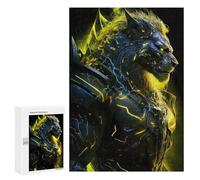 Puzzle per adulti, 300 pezzi, per ragazzi, Electric Lion Armor Puzzle, giocattolo da parete, modello da assemblare, interazione genitore-figlio, 300 pezzi