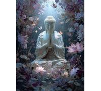 Puzzle per Adulti 300 Pezzi, Puzzles 300 pezzi adulti Statua Loto in fiore, Giochi Educativo e Giocattoli Sfida, puzzle impossibile, puzzles Decorazione Famiglia