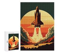 Puzzle per adulti, 300 pezzi, Rocket In Space Puzzles per adulti, giochi di relax, un'opera d'arte regalo di compleanno, regali, 300 pezzi