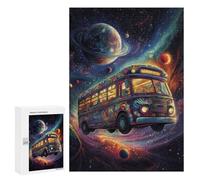 Puzzle per adulti, 300 pezzi Space Bus Puzzles per adulti, giochi di relax, un'opera d'arte regalo di compleanno, regali, 300 pezzi