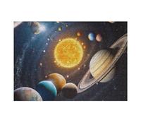 Puzzle per adulti, 38 x 26 cm, 1000 pezzi, Exploring The Solar System A Visual Journey Puzzles per adulti, giocattolo fai da te, un'opera d'arte, per compleanni, 38 x 26 cm, 1000 pezzi