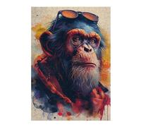 Puzzle Per Adulti 38x26cm/1000pcs Monkey And The Glasses Puzzle Per Adolescenti Gioco Rompicapo Analisi E Logica Per È Ideale Come Regalo 38x26cm/1000pcs