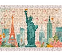 Puzzle per Adulti 4000, Dea Della Libertà, Classico Puzzles LDYQS6-721 | Sfida Impossibile, Divertente Stimolante Puzzles per La Famiglia, Decorativo Murale Unica, Regalo per Amanti dei Puzzle