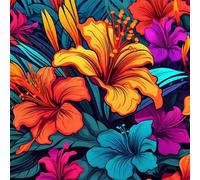 Puzzle Per Adulti 45x45 cm,500 pezzi puzzle per adulti, Regalo DIY Puzzles, Collezione Educativo Classico Creativo puzzles - Fiori di gigli colorati