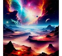Puzzle Per Adulti 45x45 cm,500 pezzi puzzle per adulti, Regalo DIY Puzzles, Collezione Educativo Classico Creativo puzzles - Universo colorato