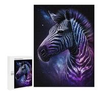 Puzzle Per Adulti 500 PCS Cosmic Zebra Art Print-4 Puzzle Per Adolescenti Antistress Sfida Educativa Regali Di Natale E Compleanno 500 PCS