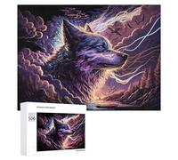 Puzzle Per Adulti 500 PCS Enchanted Wolf Fantasy Artwork Puzzle Per Adulti Giochi Rilassanti Regali Per Donne Giochi Stimolanti Regali 500 PCS