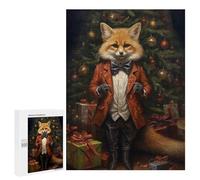 Puzzle Per Adulti 500 PCS Fox Christmas Puzzle Per Adulti Giochi Rilassanti Regalo Di Compleanno Ottimo Regalo Per I Giocatori 500 PCS