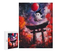 Puzzle Per Adulti 500 PCS Ghostly Halloween in Japan Puzzle Per Adolescenti Giochi Rilassanti Regali Per Donne Regali Unici Per Compleanno E Natale 500 PCS
