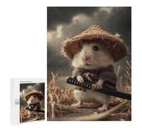 Puzzle Per Adulti 500 PCS Hamster Samurai Warrior Puzzle Per Adulti Gara Di Velocità Manuale Interazione Genitore-figlio Ideale Come Regalo Per Tutta La Famiglia 500 PCS