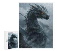 Puzzle Per Adulti 500 PCS Mystical Black Dragon Puzzle Per Adulti Giochi Rilassanti Regalo Di Compleanno Ottimo Regalo Per I Giocatori 500 PCS