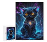 Puzzle Per Adulti 500 PCS Neon Galaxy Kitten Puzzle Per Adolescenti Giochi Per Famiglie Difficile Difficile Per È Ideale Come Regalo 500 PCS