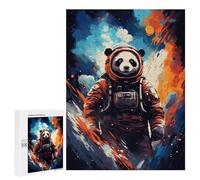 Puzzle Per Adulti 500 PCS Panda Astronaut Space Art Print-1 Puzzle Per Adolescenti Migliora La Memoria Difficile Da Completare Gioco Divertente Per Tutta La Famiglia 500 PCS