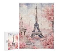 Puzzle Per Adulti 500 PCS Parisian Romance Eiffel Tower in Bloom Puzzle Per Adulti Giochi Rilassanti Regali Per Donne Giochi Stimolanti Regali 500 PCS
