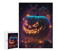 Puzzle per Adulti 500 PCS Pumpkin Candles Puzzle per Adolescenti Gioco Di Ingegneria Analisi E Logica 500 PCS