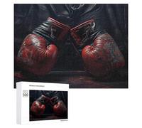 Puzzle Per Adulti 500 PCS Puzzle Boxing Gloves The Ultimate Fighter's Gear Puzzle Gioco Rompicapo Un'opera D'arte Regali Di Compleanno E Unici 500 PCS