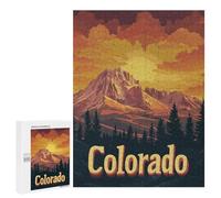 Puzzle Per Adulti 500 PCS Puzzle Colorado Mountain Sunset Puzzle Per Adolescenti Gioco Pratico Gara Di Velocità Delle Mani Interazione Genitore-figlio 500 PCS