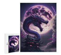 Puzzle Per Adulti 500 PCS Puzzle Dragon Moonlit Night Puzzle Per Adulti Giochi Per Famiglie Difficili Difficili Un'ottima Idea Come Regalo Per Tutta La Famiglia 500 PCS