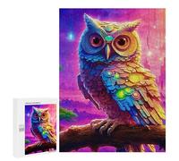 Puzzle Per Adulti 500 PCS Puzzle Neon Owl Fantasy Artwork Puzzle Giochi Divertenti Ma Divertenti E Umoristici Regali Unici Per Compleanno E Natale 500 PCS