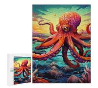 Puzzle Per Adulti 500 PCS Puzzle Ocean Giant Octopus Puzzle Per Adulti Giochi Per Famiglie Difficili Difficili Un'ottima Idea Come Regalo Per Tutta La Famiglia 500 PCS