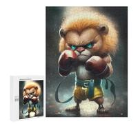 Puzzle Per Adulti 500 PCS Puzzle Per Famiglie Pro Lion Cub Boxer Puzzle Per Adulti Gioco Per Famiglie Taglio Di Precisione Regali Di Compleanno E Unici 500 PCS