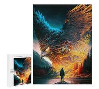 Puzzle Per Adulti 500 PCS Puzzle Phoenix Rising A Man Faces The Giant Bird Puzzle Giochi Divertenti Ma Divertenti E Umoristici Regali Unici Per Compleanno E Natale 500 PCS