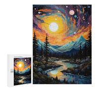 Puzzle Per Adulti 500 PCS Puzzle Sundrop Mountain Stream Puzzle Gioco Rompicapo Ma Divertente E Umoristico È Ideale Come Regalo 500 PCS