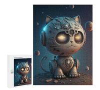 Puzzle Per Adulti 500 PCS Steampunk Cat in Space-2 Puzzle Per Adolescenti Giochi Rilassanti Regali Per Donne Regali Unici Per Compleanno E Natale 500 PCS