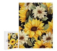 Puzzle per Adulti 500 PCS Sunflowers and Daisies Puzzle per Adolescenti Gioco Di Ingegneria Analisi E Logica 500 PCS