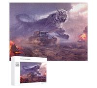 Puzzle Per Adulti 500 PCS Titanic Battle Tiger Vs. Tanks Puzzle Giocattolo Decorazione Da Parete Ma Divertente E Umoristico Interazione Genitore-figlio 500 PCS