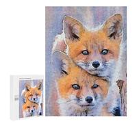 Puzzle Per Adulti 500 PCS Twins Fox Puzzle Per Adolescenti Giochi Per Famiglie Difficile Difficile Per È Ideale Come Regalo 500 PCS