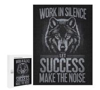 Puzzle Per Adulti 500 PCS Wolf Work Hard In Silence Puzzle Per Adolescenti Migliora La Memoria Difficile Da Completare Gioco Divertente Per Tutta La Famiglia 500 PCS