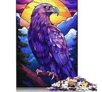 Puzzle per adulti 500 pezzi Aquila nella natura selvaggia Puzzle astratti per adulti Puzzle in legno Regalo divertente 500 pezzi (52x38 cm)