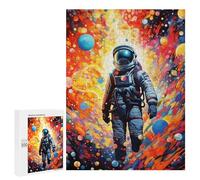 Puzzle per adulti 500 pezzi astronauta nello spazio colorato -1 puzzle per adolescenti analisi e logica regali di Natale e compleanno 500 pezzi