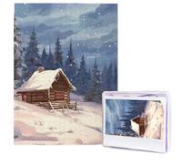 Puzzle per adulti 500 pezzi Puzzle in legno arte moderna Cabina nel bosco Puzzle impegnativi Puzzle con foto personalizzate Puzzle fotografico personalizzato per regalo famiglia