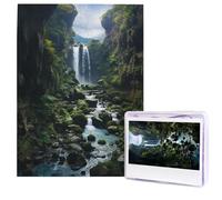Puzzle per adulti 500 pezzi Puzzle in legno arte moderna cascata scogliera puzzle impegnativi puzzle immagine personalizzata Puzzle foto personalizzato per regalo famiglia