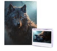 Puzzle per adulti, 500 pezzi, puzzle in legno, arte moderna, fantasia, lupo, sfidante, puzzle, immagine personalizzata, foto personalizzata, per regalo famiglia