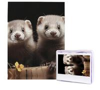 Puzzle per adulti 500 pezzi Puzzle in legno arte moderna furetti puzzle sfidanti puzzle immagine personalizzata Puzzle fotografico personalizzato per regalo famiglia