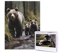Puzzle per adulti 500 pezzi Puzzle in legno arte moderna Madre Orsa e i suoi cuccioli Puzzle sfidanti Puzzle con immagine personalizzata Puzzle fotografico personalizzato per regalo famiglia